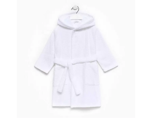 Халат махровый детский Экономь и Я р. 34, цв.белый, 100%хл с AIRO, 320 г/м2