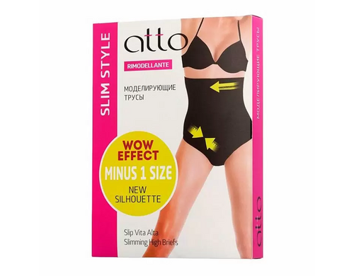 Корректирующие трусы женские Atto черные S