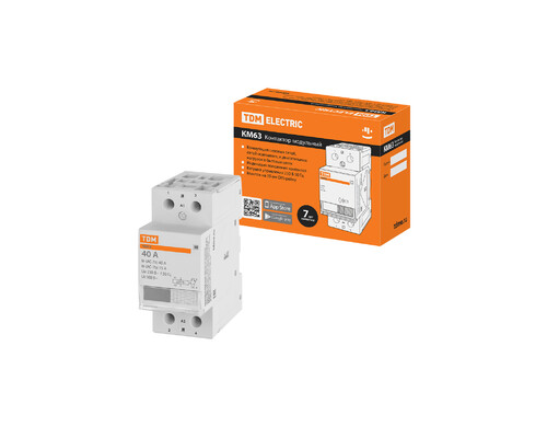 Контактор модульный КМ63/2-40 1НО;1НЗ TDM SQ0213-0009