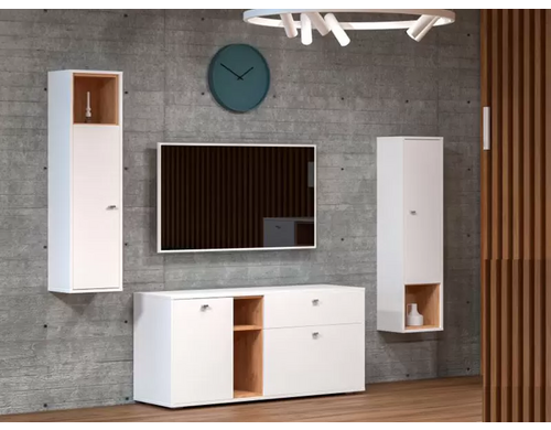 Гостиная Моби Бель Дуб золотой / Белый