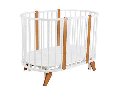 Кровать детская трансформер 6в1 Indigo София с универсальным маятником, белая