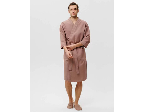 Халат мужской Росхалат В-05 коричневый 46-48 RU
