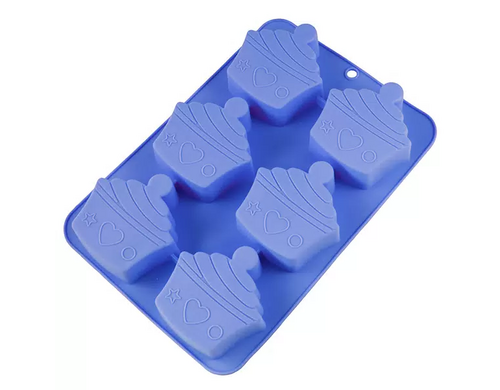 Форма для кексов (голубая) FEEL AT HOME