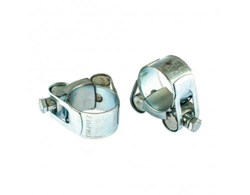 Хомуты металлические, СИБРТЕХ 47508, силовые 23-25 мм, ширина 18 мм, шарнирный, W1, 2 шт
