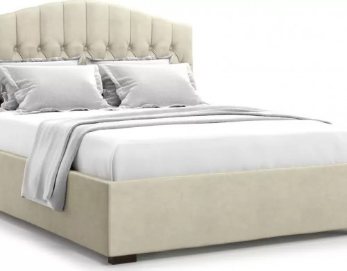 Кровать ВоБаза с подъемным механизмом и ящиком Lugano 140х200 Бежевый