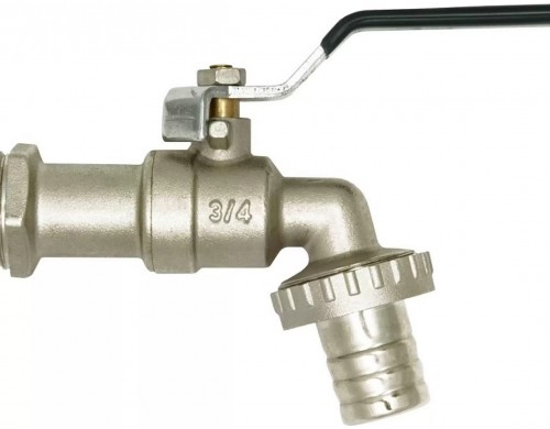 Шаровый кран MasterProf усиленный водоразборный со штуцером 3/4" ручка ИС.080184