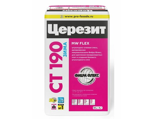 Клей для минеральных плит СТ190 (зима) ЦЕРЕЗИТ 25 кг 2162665