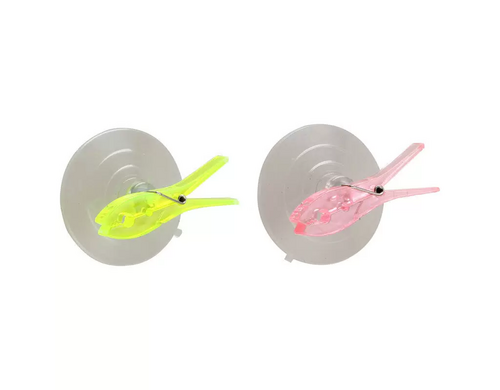 Прищепки на присоске HS-1(311852) Рыжий кот 2шт. пластик цв.в асс.(х24)