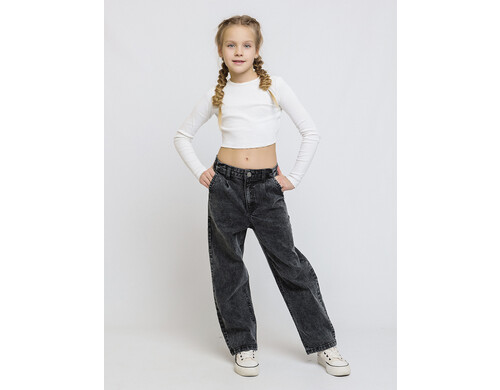 Джинсы Batik для девочки (008_ДО24), размер 146, цвет снежный графит