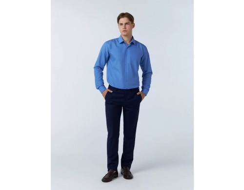 Рубашка мужская Mon Platin DSM 9-675-42 синяя 2XL
