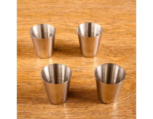 Набор стопок, серия: 23 Февраля, 4 штx30 мл, стопка 4 х 3.5 см