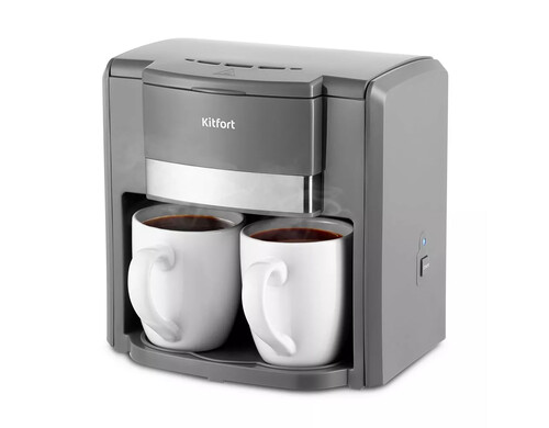 Кофеварка капельного типа Kitfort КТ-7302 серая
