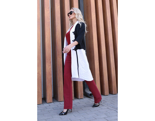 Пальто женское Wisell П4-2534 белое 46 RU