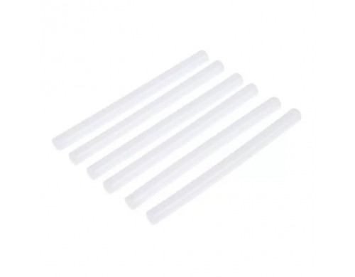 Клеевые стержни ТУНДРА, 7 х 100 мм, белые, 6 шт.