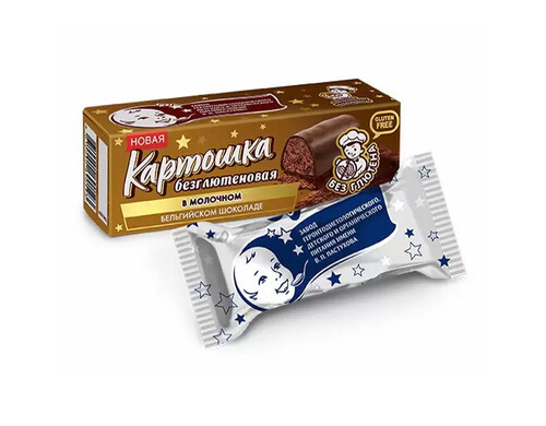 Десерт творожный ЗГДиОП им.В.П.Пастухова Картошка в шоколаде безглютеновая БЗМЖ 60г