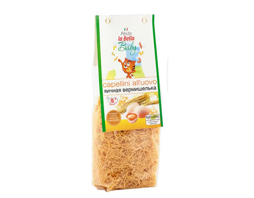 Макароны pasta la Bella baby вермишелька  яичная