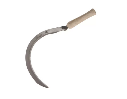 Серп «Травник», 14" (35.6 см), толщина лезвия 2 мм, рукоять дерево
