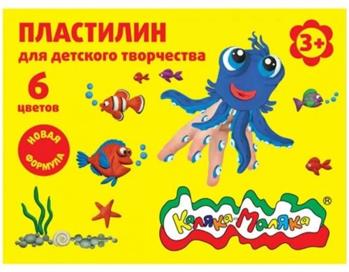 Пластилин Каляка-Маляка 6цв. У1386431