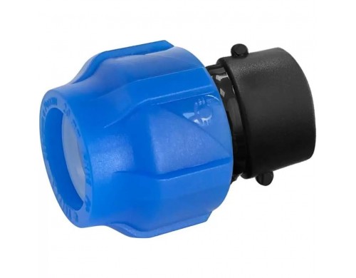 VALFEX Муфта ПНД компр. соединительная c внутренней резьбой 63x1 1/4"121001263114