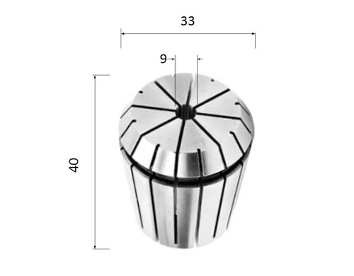 Цанга DJTOL серии ER ER32-9-AA (9 мм, биение 0.005) высокоточная прецизионная