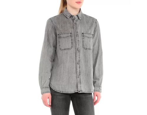 Джинсовая куртка женская Maison David XS-038-1 серая S