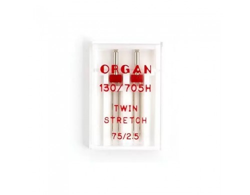 Иглы "Organ" двойные супер №75/2,5 для БШМ упак,2 иглы