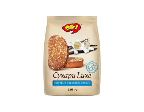 Сухари Ого! сахарные с ароматом ванили 250 г