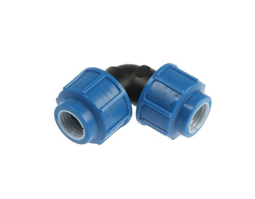 Отвод ПНД Lammin, компрессионный, d=20 мм