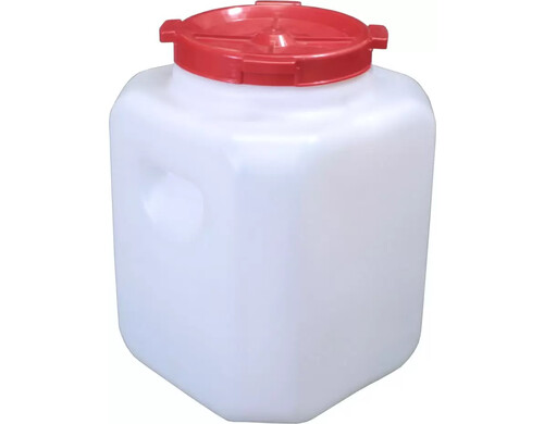 Канистра пластиковая Альтернатива М453 с крышкой, горловина 215 мм, 30 л