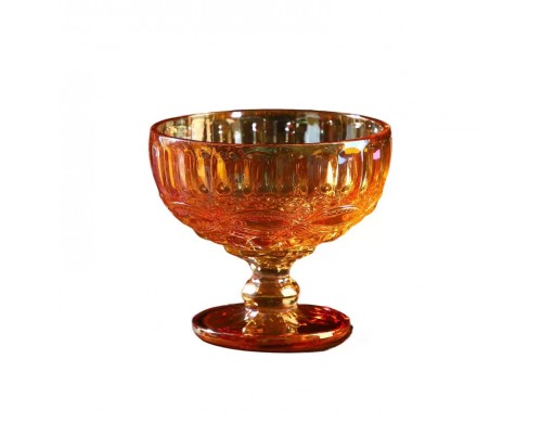 Креманка Magistro Ла-Манш 350 мл 12x105 см круглая янтарный