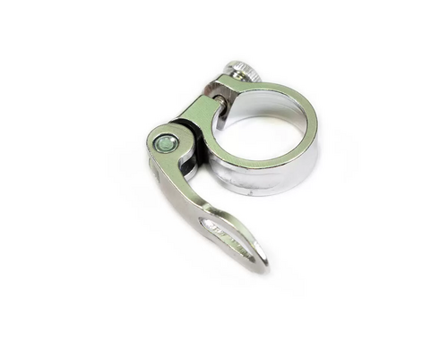 Хомут подседельный TRIX JB-KC007, ?28.6мм с эксцентриком, алюминиевый, серебристый