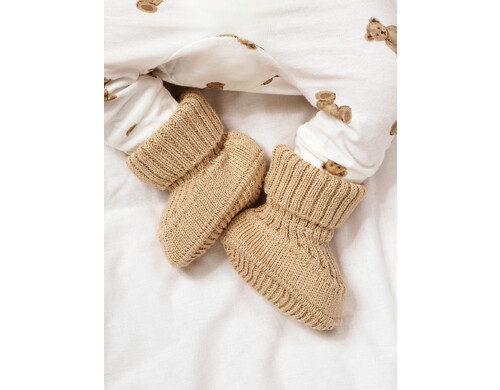 Пинетки Happy Baby 88521, beige, размер 12