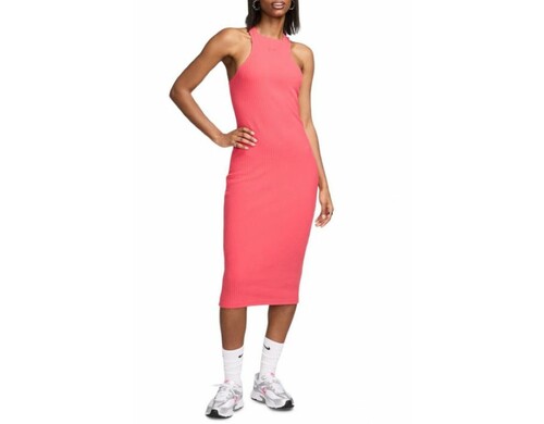 Платье женское Nike Sportswear Chill Rib FN3679 розовое 32 EU