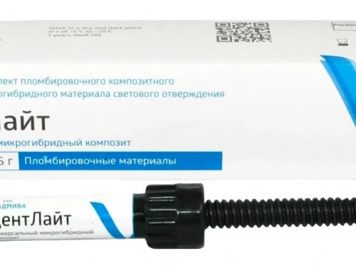 Универсальная композитная паста-шприц ДентЛайт оттенок EC2 4,5 г