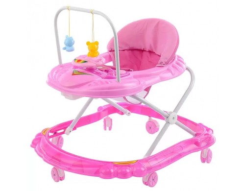 Oubaoloon розовые, регулируемая столешница, 7 поворотных колес, свет, звук