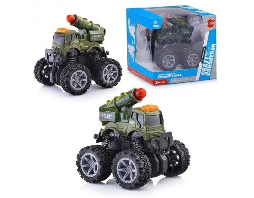 Игрушечная игрушечная машинка Oubaoloon Военная техника, 9х8,5х10 см, в коробке