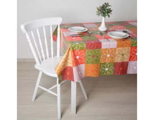 Клеёнка столовая на нетканой основе Доляна «Настроение», ширина 137 см, рулон 20 м