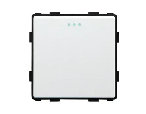 Модуль для рамки 1-клавишного выключателя Izba Tech 00136 без нуля белого цвета