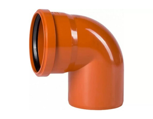 Отвод Хемкор d160 мм 87° пластиковый для наружной канализации