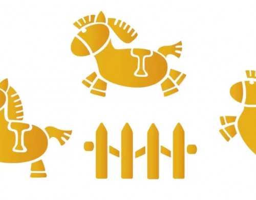 Трафарет 20х30, №195, пони