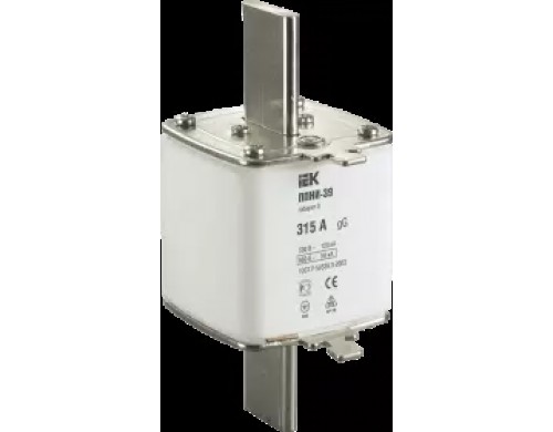 Вставка предохранителя плавкая ППНИ-39 315А габарит 3 | код DPP50-315 | IEK ( 1шт. )