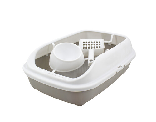 Лоток для домашних животных Flatel, коричневый, пластик, 40x30x14 см