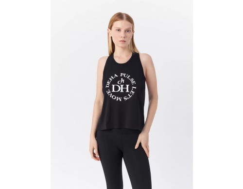 Майка женская Deha B64441.10009 черная, S