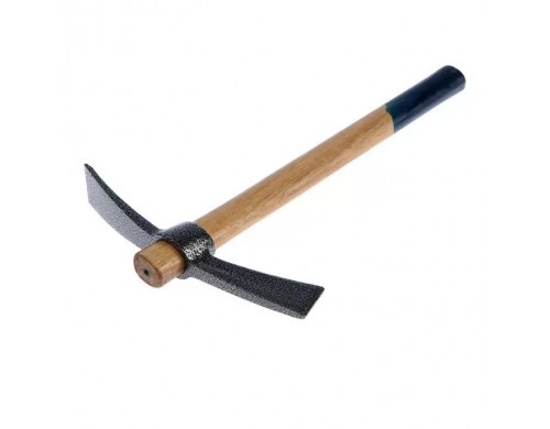ТУНДРА Кирка ТУНДРА, кованая, деревянная рукоятка 380 мм, двухплоскостная, 500 г