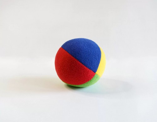 F-108 Мяч Радуга четыре цвета 7 см.