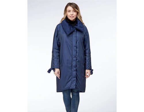 Пальто женское Avi A-60004 синее 36 EU