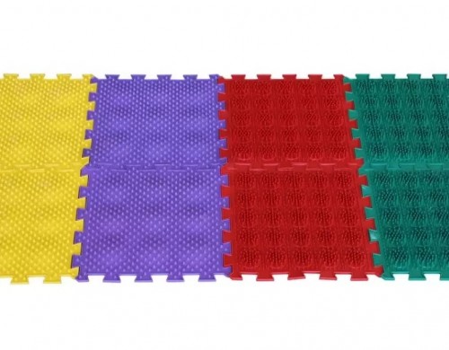 Ортопедический коврик ОРТО ПАЗЛ Микс Ежики массажный модульный