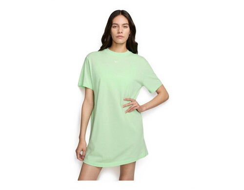 Платье женское Nike W Nsw Essntl Ss Dress Tshrt зеленое S