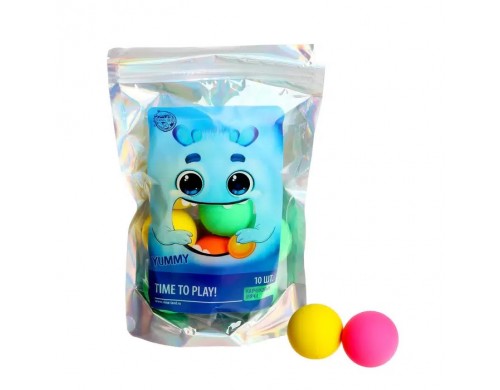 Мячи Funny Toys Монстрик, каучуковые, 9 шт., d=4,5 см