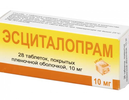 Эсциталопрам таблетки 10 мг 28 шт.